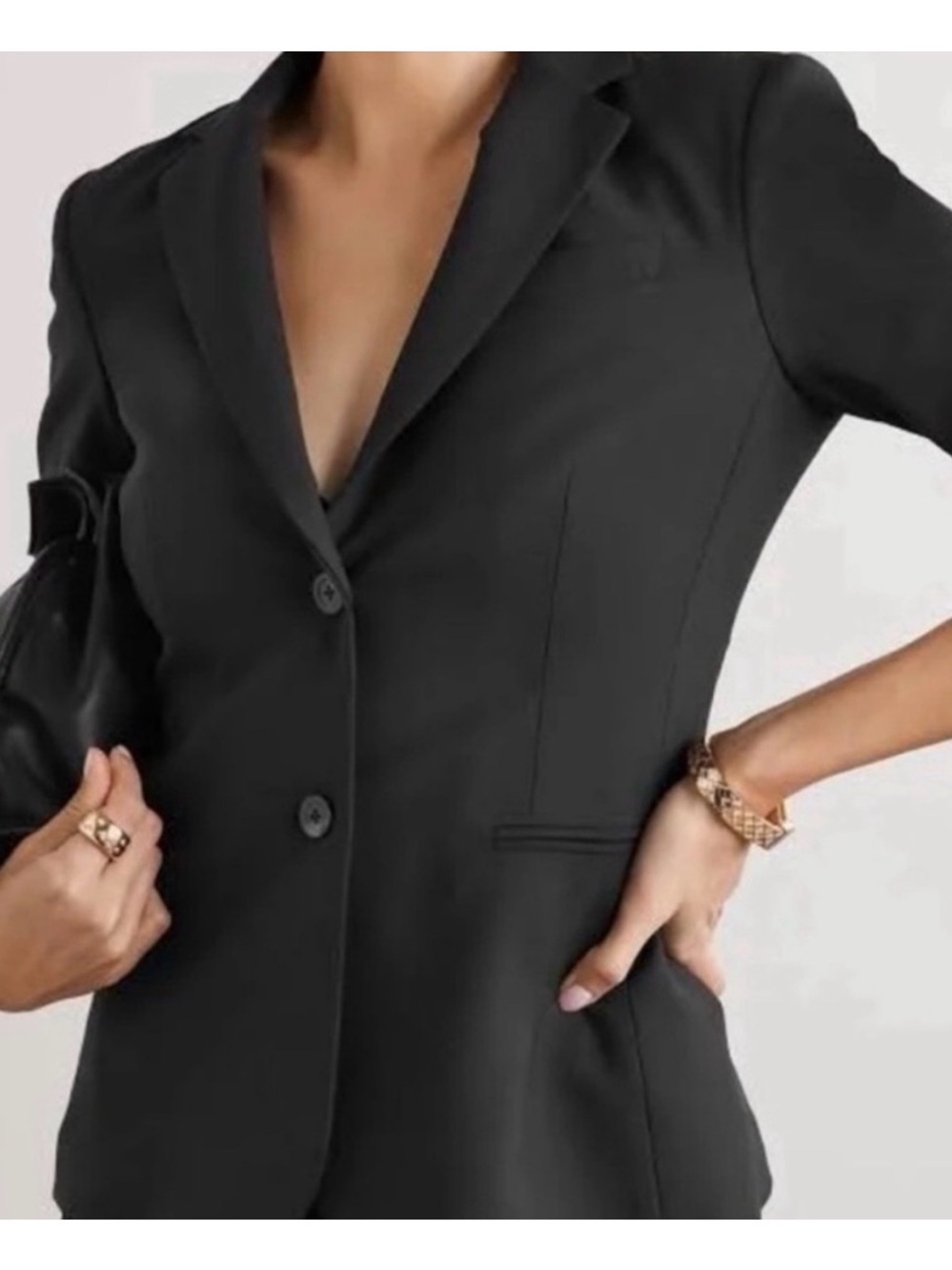 The Row Schoolboy Blazer in Black Size 6 Virgin Wool x Silk Lining